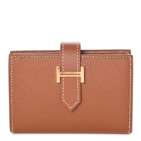 hermes bearn wallet small|Hermes bearn mini wallet.